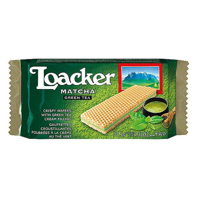 Loacker Wafer Green Tea - Wafer al Te Verde - 37,5g