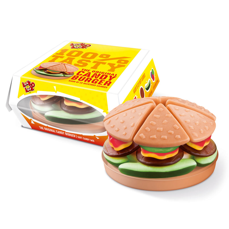 Look-o-Look Candy Burger - Caramelle gommose a forma di Hamburger - 130g