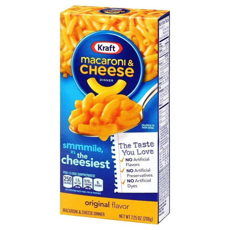 Kraft Macaroni and Cheese Dinner - Maccheroni al Formaggio - Formato XL 206g