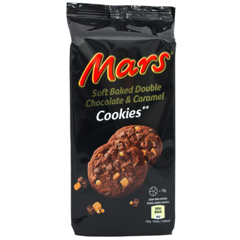 Mars Soft Baked Cookies - Biscotti morbidi al Cioccolato e Caramello gusto Mars - 162g