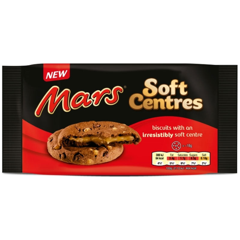 Mars Soft Centre Cookies - Biscotti ripieni al Cioccolato e Caramello gusto Mars - 144g