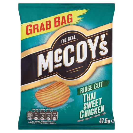 McCoy's Thai Sweet Chicken Chips - Patatine gusto Pollo alla Thailandese - 47,5g
