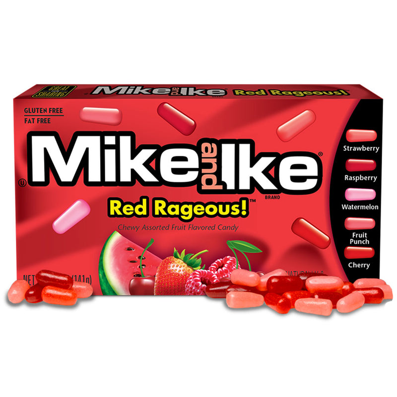 Mike & Ike Red Rageous - Caramelle morbide frutti vari - Formato XL 141g