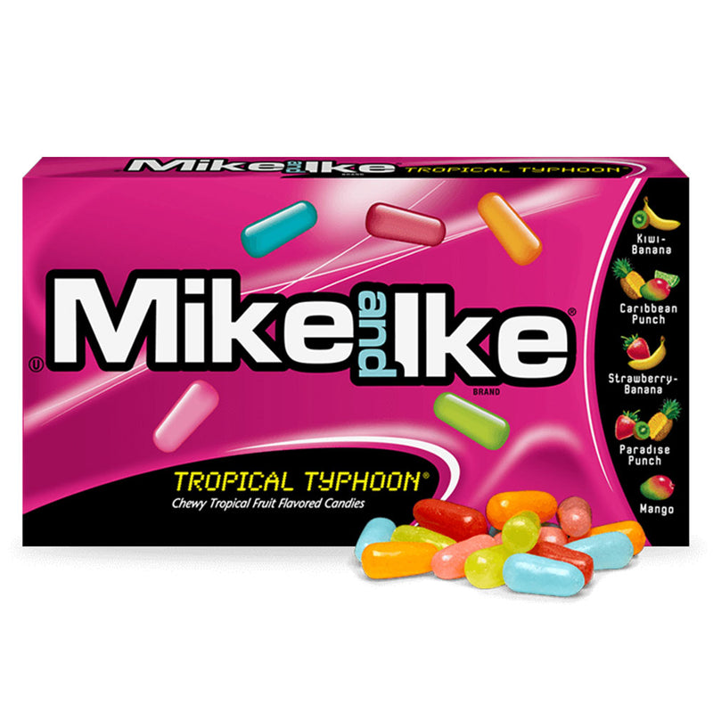 Mike & Ike Tropical Typhoon - Caramelle morbide frutti vari - 22g
