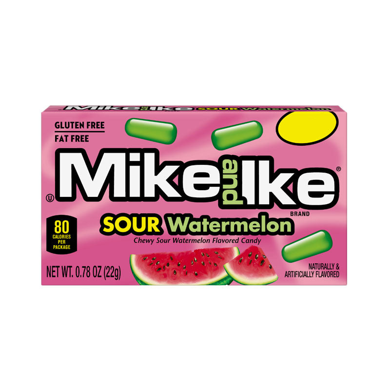 Mike & Ike Sour Watermelon - Caramelle aspre all'Anguria - 22g