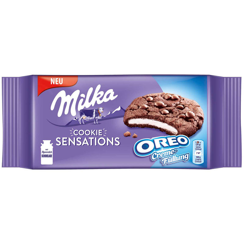 Milka Cookie Sensations Oreo - Cookies con Crema di Oreo - 156g