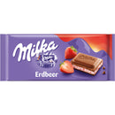 Milka Strawberry Bar - Tavoletta di Cioccolata con crema di Fragola - 100g