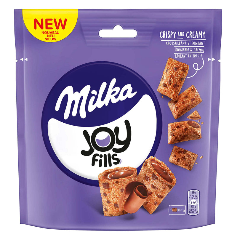 Milka Joy Fills - Cereali ripieni di Crema di Cioccolata - 90g