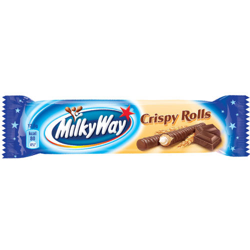 Milky Way Crispy Rolls - Sigarette croccanti con Cioccolato e crema di latte - 25g