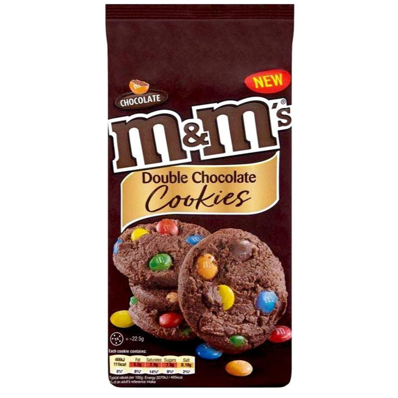 M&M's Double Chocolate Cookies - Biscotti morbidi al Cioccolato con M&M's - 180g