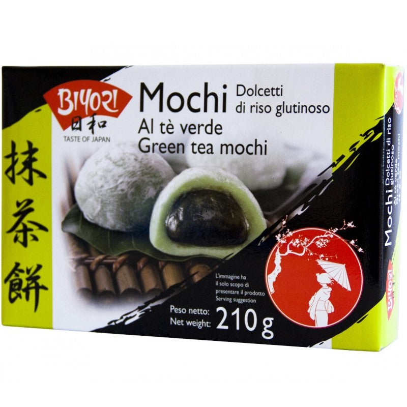 Biyoroi Mochi al Te Verde - Dolcetti al riso glutinoso - 210g