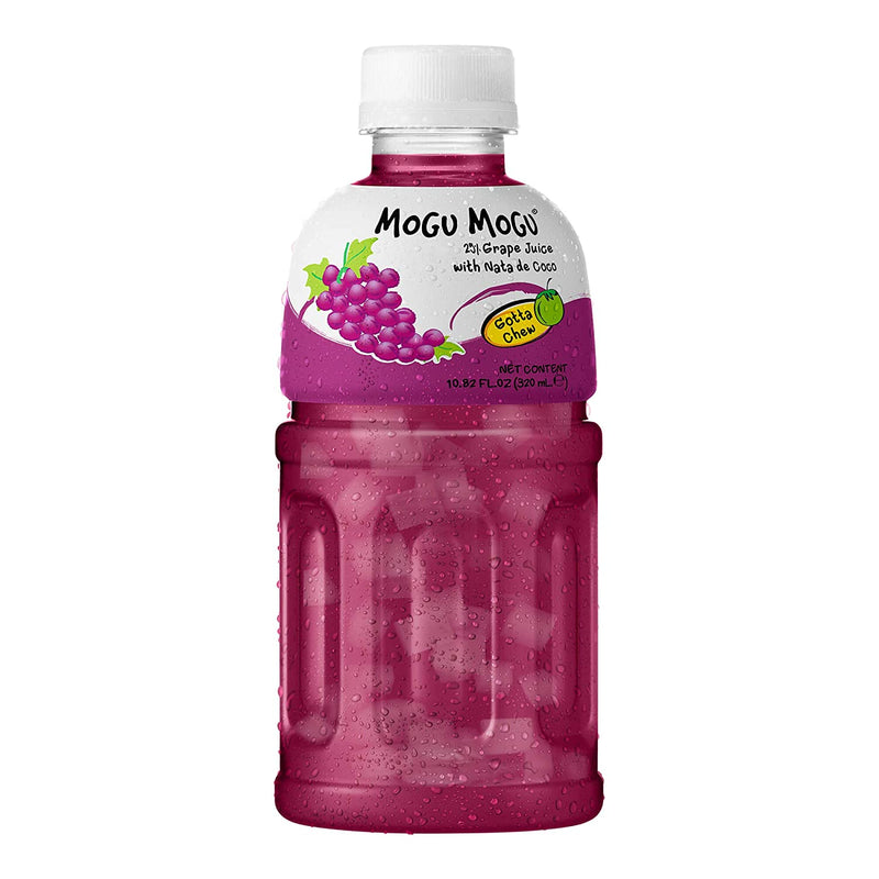 Mogu Mogu Grape - Bibita con succo di Uva e Nata de Coco - 320ml