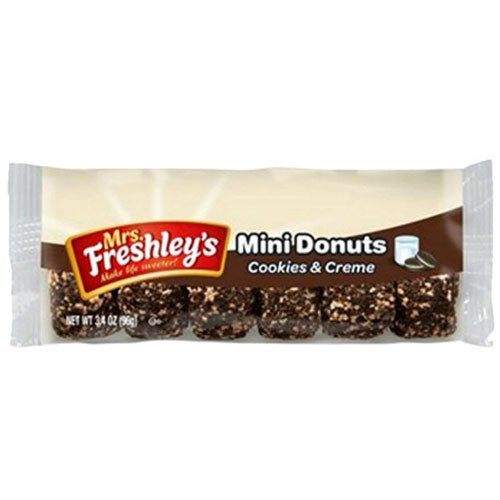 Mrs Freshley's Mini Donuts Cookies and Creme - Ciambelline Cookies and Creme 96g