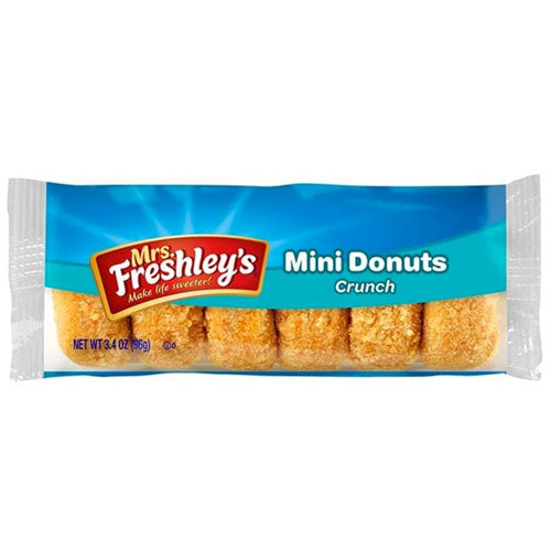 Mrs Freshley's Mini Donuts Crunch - Ciambelline con Zucchero croccante 96g
