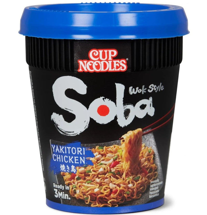 Cup Noodles Soba Yakitori Chicken - Noodles istantanei al Pollo e salsa di Soia - 87g
