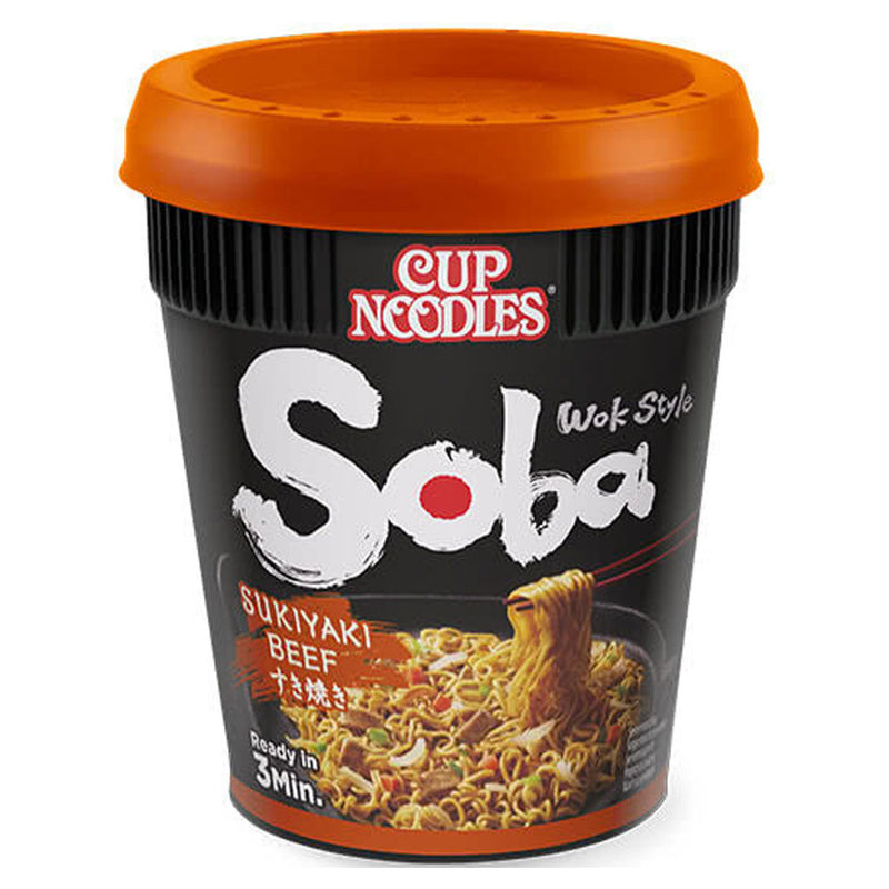 Cup Noodles Soba Sukiyaki Beef - Noodles istantanei al Manzo - 87g