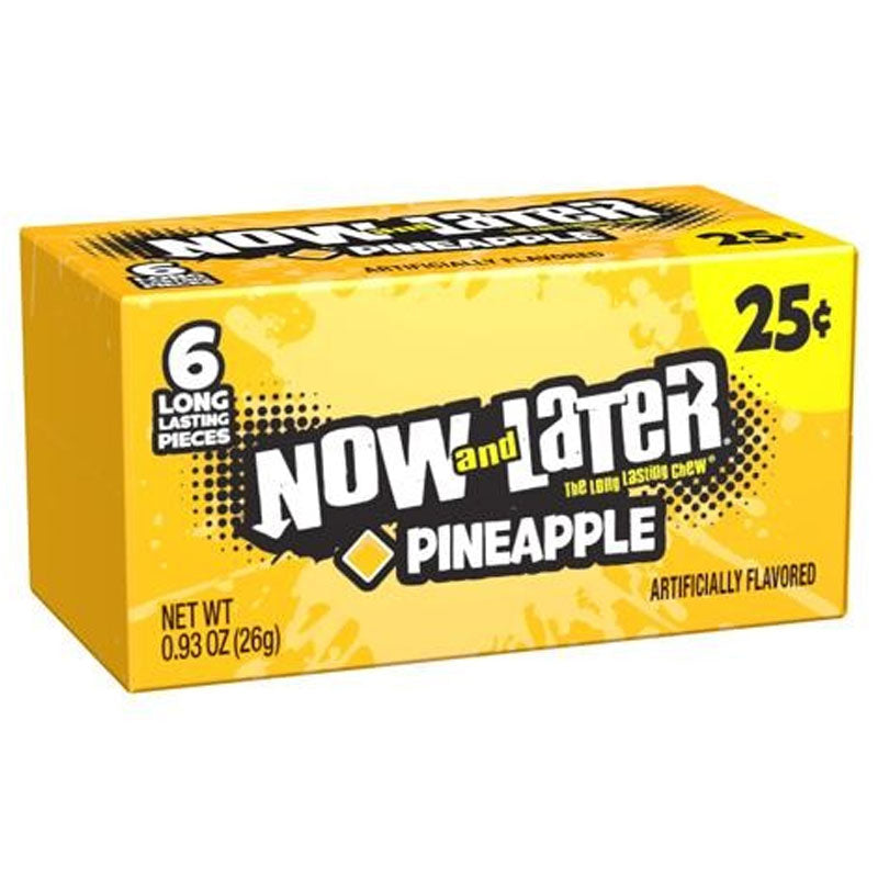 Now & Later Chewy Pineapple - Caramelle morbide gusto Ananas - 26g