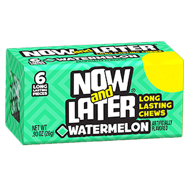 Now & Later Chewy Watermelon - Caramelle morbide gusto Anguria - 26g