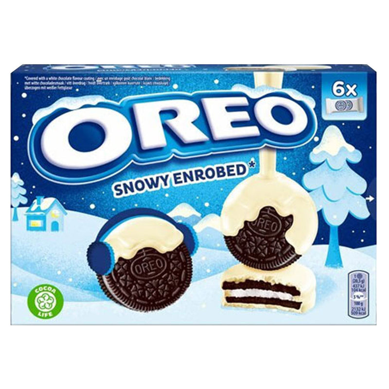 Oreo Snowy Enrobed - Biscotti Oreo ricoperti di Cioccolata Bianca