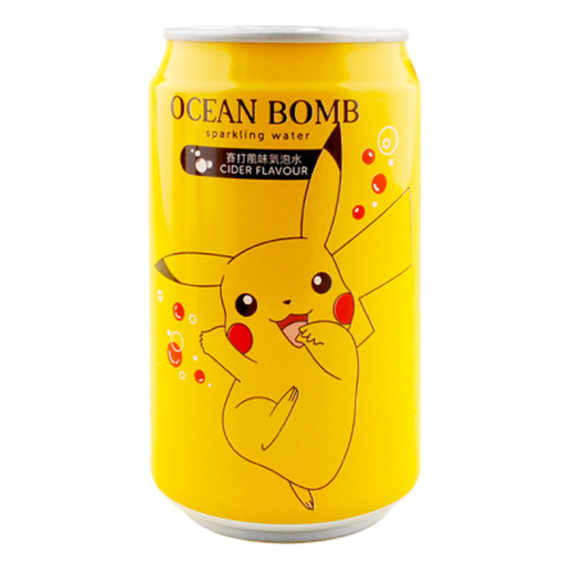 Ocean Bomb Pokemon - Pikachu 1 - Bevanda frizzante al Cedro - 355ml