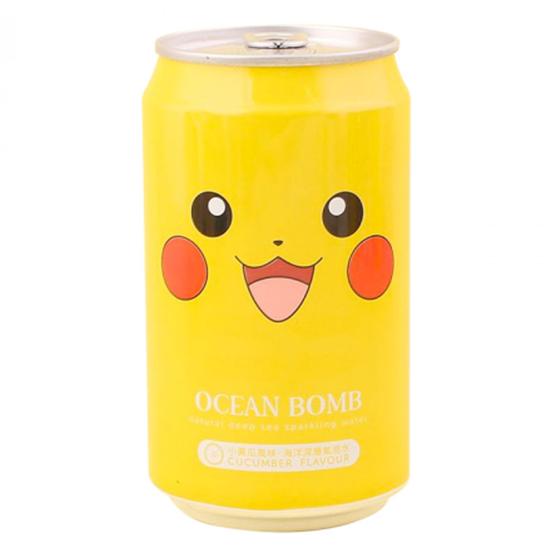 Ocean Bomb Pokemon - Pikachu 2 - Bevanda frizzante al Cetriolo - 355ml