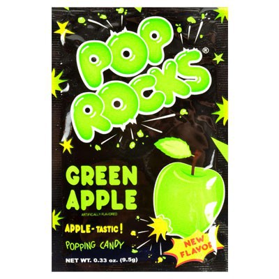 Pop Rocks Green Apple - Caramelle Scoppiettanti alla Mela Verde - 9.5g