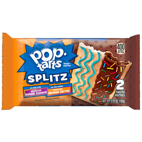 Pop Tarts Splitz Sugar Cookie and Brown Batter - 2pz