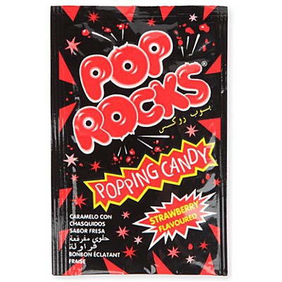 Pop Rocks Strawberry - Caramelle Scoppiettanti alla Fragola - 9.5g