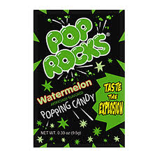 Pop Rocks Watermelon - Caramelle Scoppiettanti all'Anguria - 9.5g