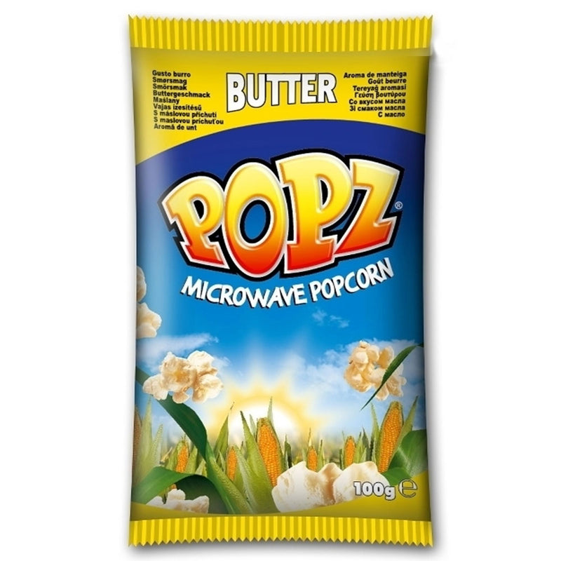 Popz Pop Corn with Butter - Pop Corn al Burro per Microonde - 90g