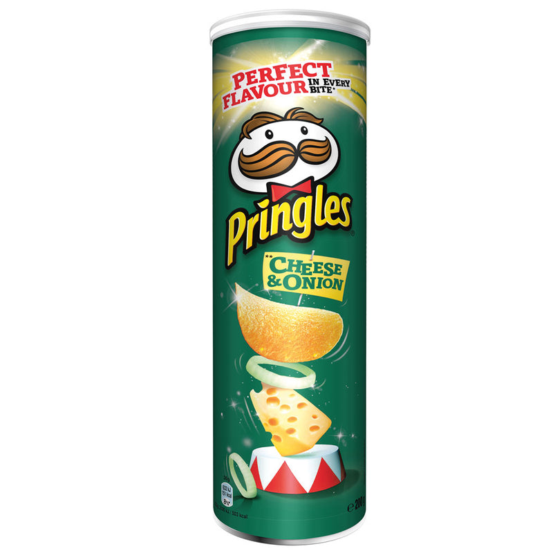 Pringles Cheese & Onion - Patatine gusto Formaggio e Cipolla - 200g