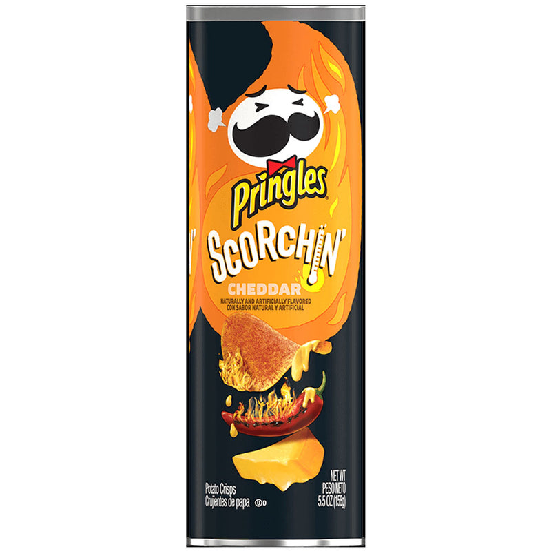 Pringles Scorchin' Cheddar Cheese - Gusto Formaggio Piccante - 158g