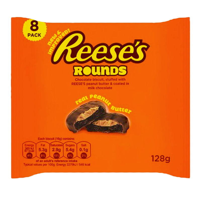 Reese's Rounds - Biscotti con Cioccolato e Burro d'Arachidi - 128g