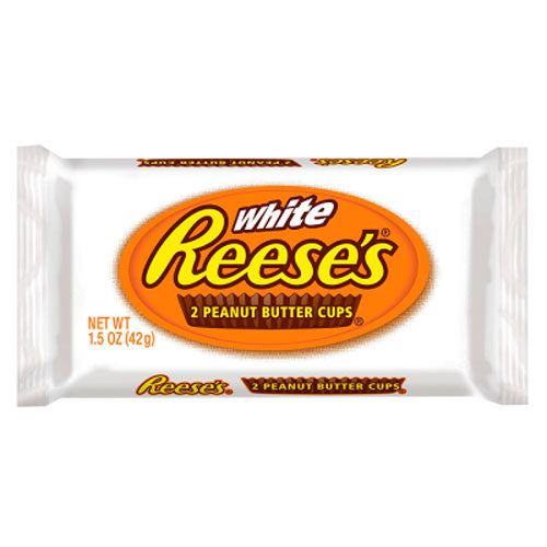 Reese's White 2 Peanut Butter Cups - Cioccolato bianco con Burro d'Arachidi - 42g