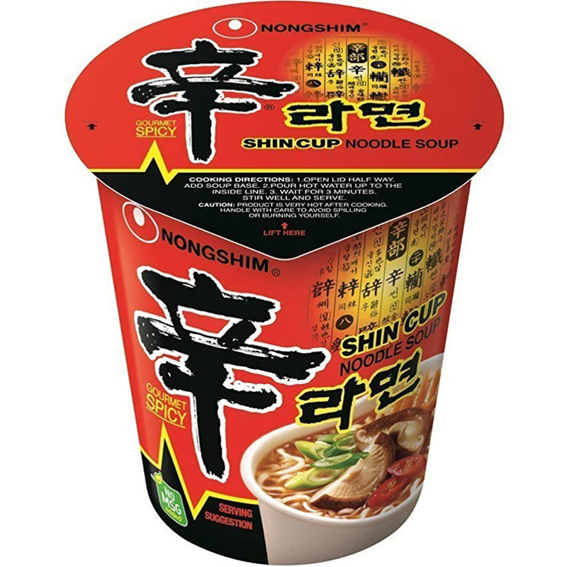 Shin Cup Noodles Spicy Soup - Noodles istantanei piccanti - 75g