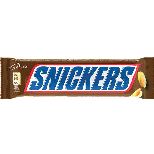 Snickers Bar - Barretta al Cioccolato e Arachidi - 50g