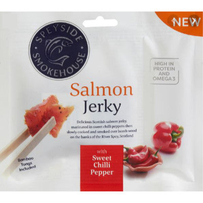 Speyside Salmon Jerky Sweet Chilli - Jerky di Salmone Essiccato - 30g