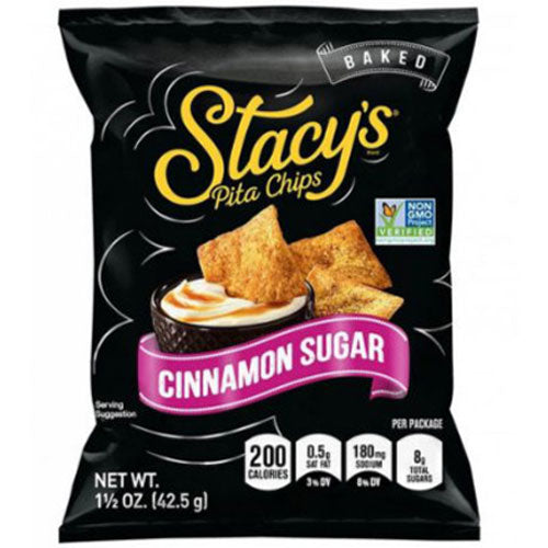 Stacy's Cinnamon Sugar Pita Chips - Patatine Dolci Croccanti gusto Cannella - 42,5g