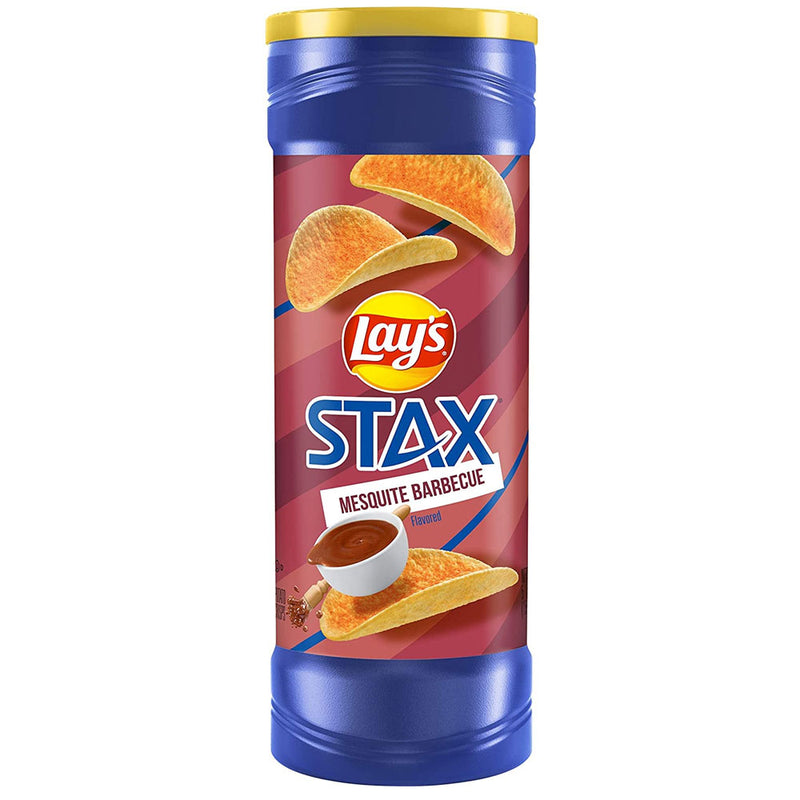 Stax Mesquite Barbeque Chips - Patatine gusto Mesquite BBQ - 156g