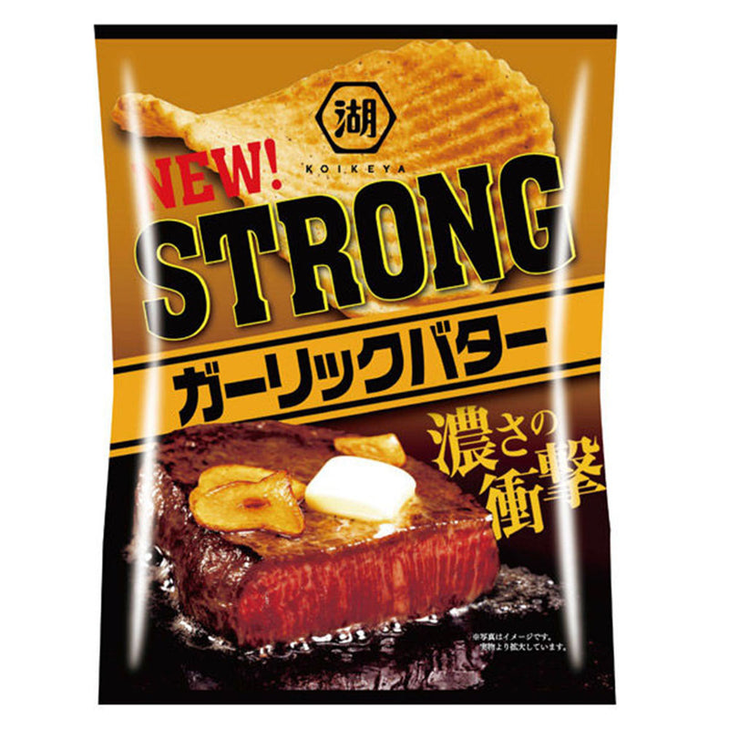 Koikeya Strong Garling Butter Chips - Patatine gusto Burro all'Aglio (JP)