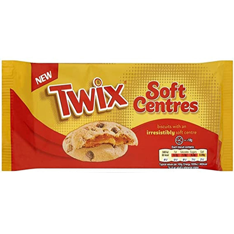 Twix Soft Centre Cookies - Biscotti ripieni al Caramello gusto Twix - 144g