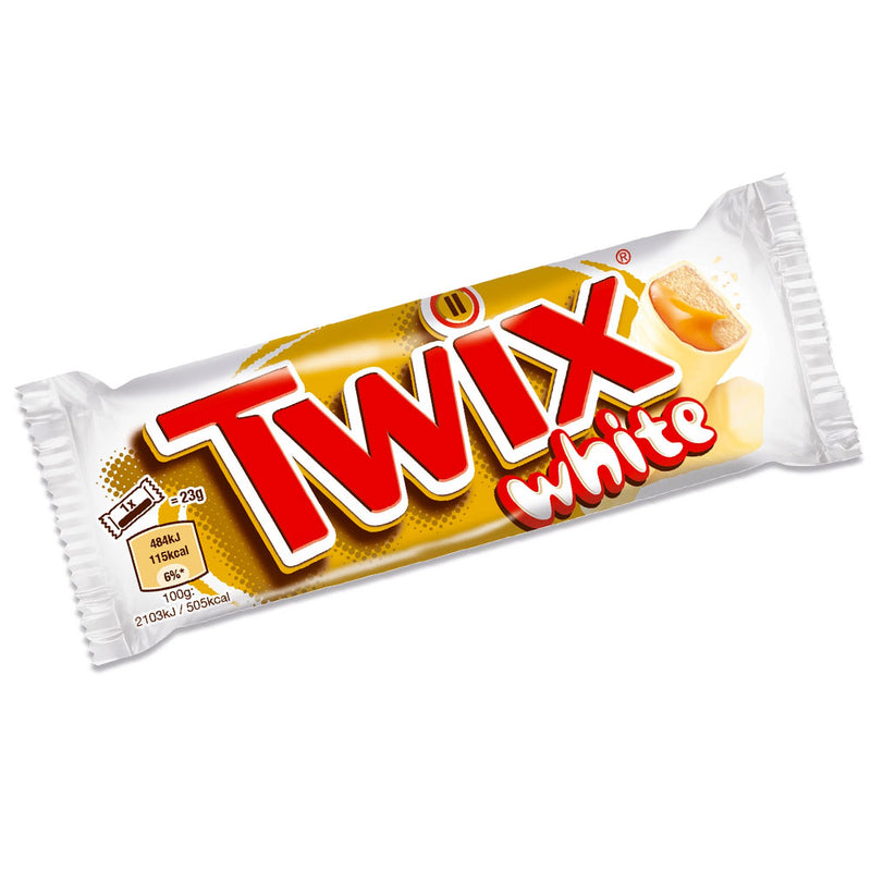 Twix White - Barretta al Cioccolato Bianco e Caramello - 46g