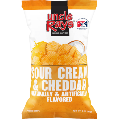 Uncle Ray's Sour Cream and Cheddar Chips - Formato XL