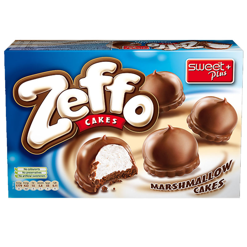 Zeffo Marshmallow Chocolate Cakes - Tortini di Marshmallow ricoperte di Cioccolata - 150g